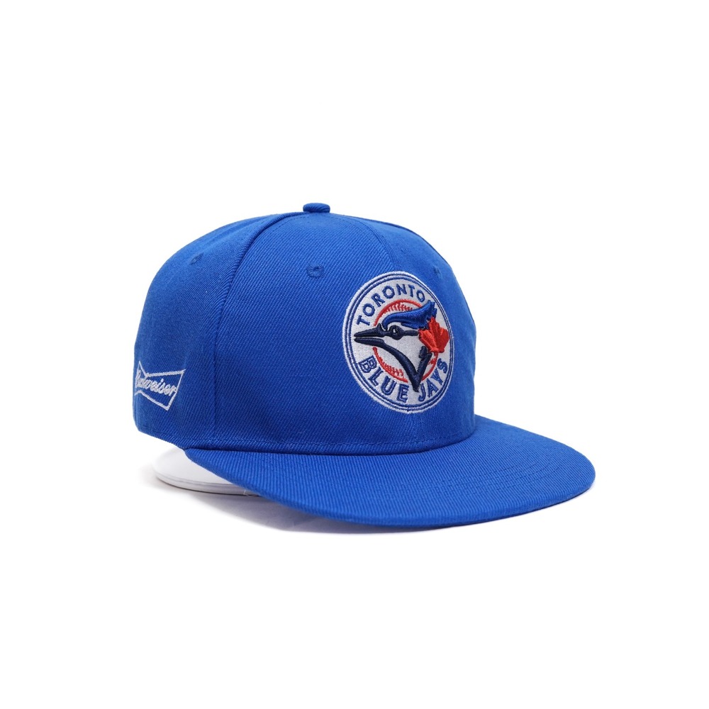 Toronto Blue Jays Hat Mens OSFM Blue Budweiser Snapback Genuine Merchandise